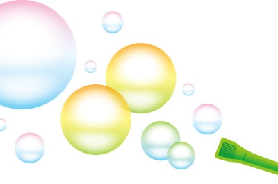 シャボン玉の無料貸し出しを行います